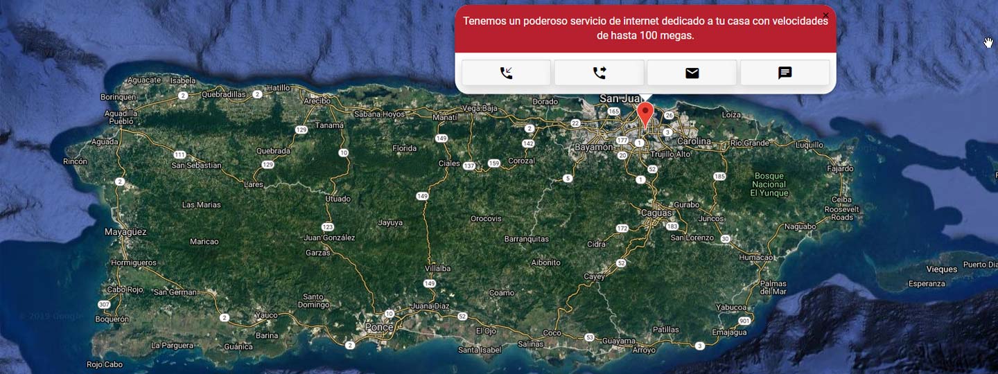 Mapa de Cobertura Internet